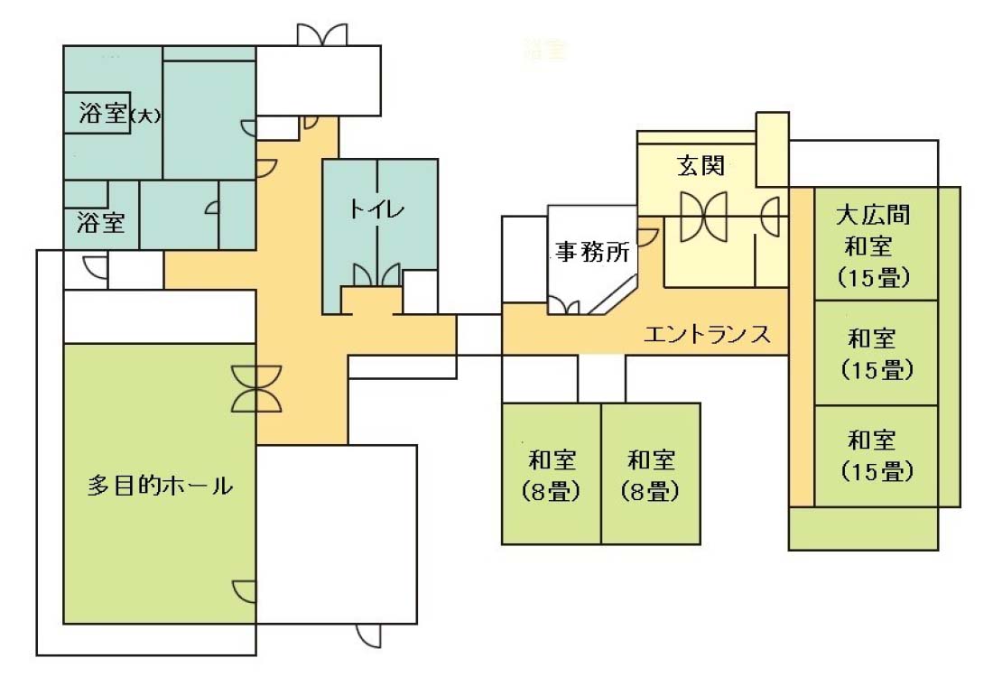 文化研修センターあかまつ間取り図（館内図）